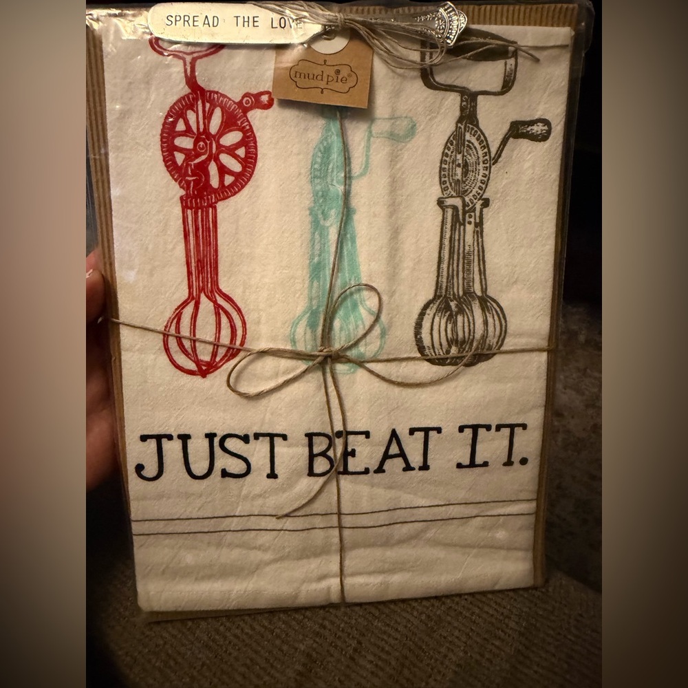 Mud Pie Flour Sack Towel and Spreader